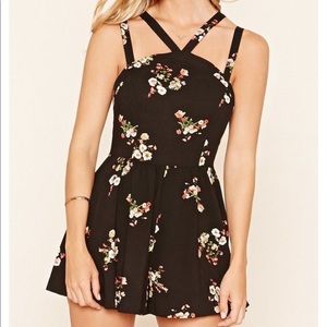 Forever 21 floral romper